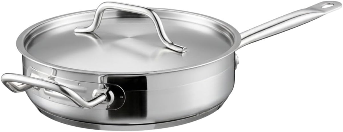 TrueCraftware 3 Qt. Stainless Steel Sauté Pan with Lid