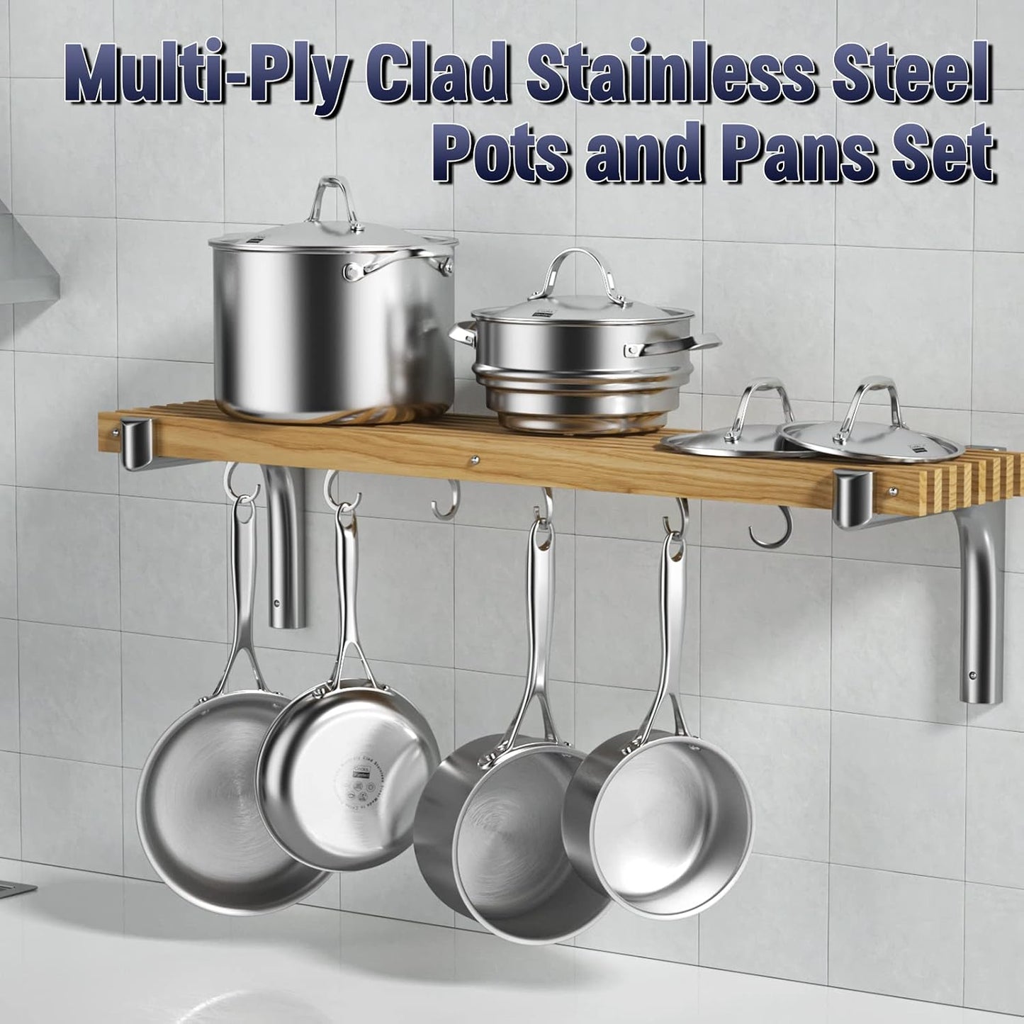 Cooks Standard Multi-Ply Clad Stainless Steel 8-Inch Frying Pan