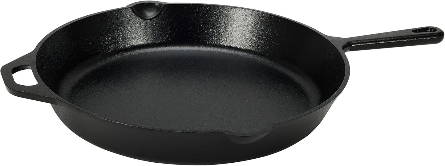Pre-Seasoned Cast Iron Skillet – 15-Inch