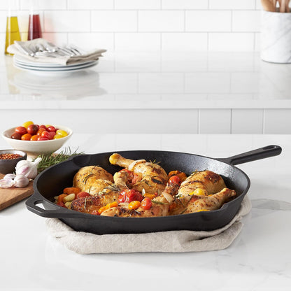 Pre-Seasoned Cast Iron Skillet – 15-Inch