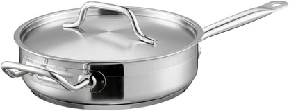 TrueCraftware 3 Qt. Stainless Steel Sauté Pan with Lid