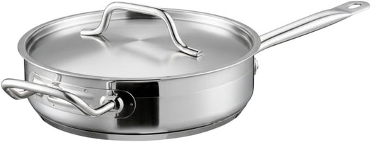TrueCraftware 3 Qt. Stainless Steel Sauté Pan with Lid