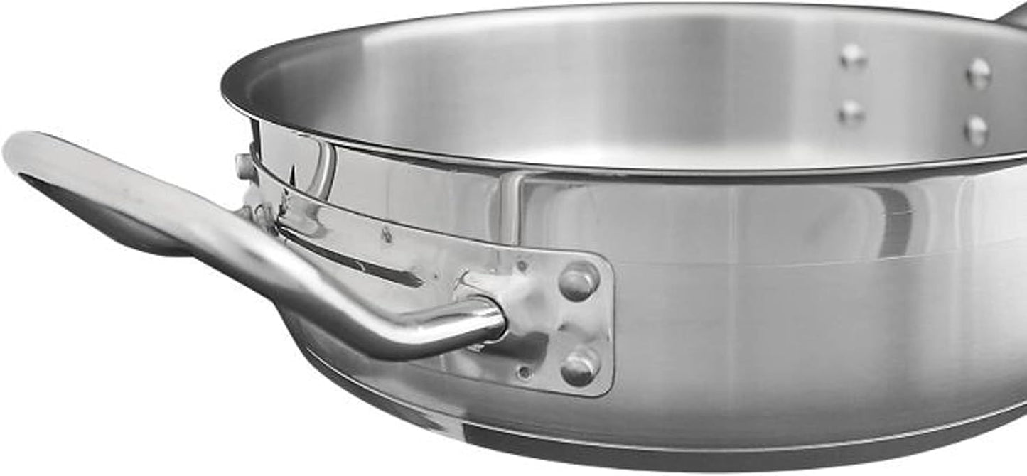 TrueCraftware 3 Qt. Stainless Steel Sauté Pan with Lid