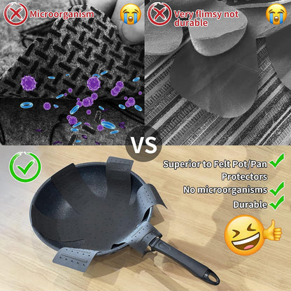 Silicone Pot and Pan Protectors for Stacking