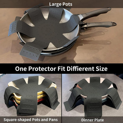 Silicone Pot and Pan Protectors for Stacking