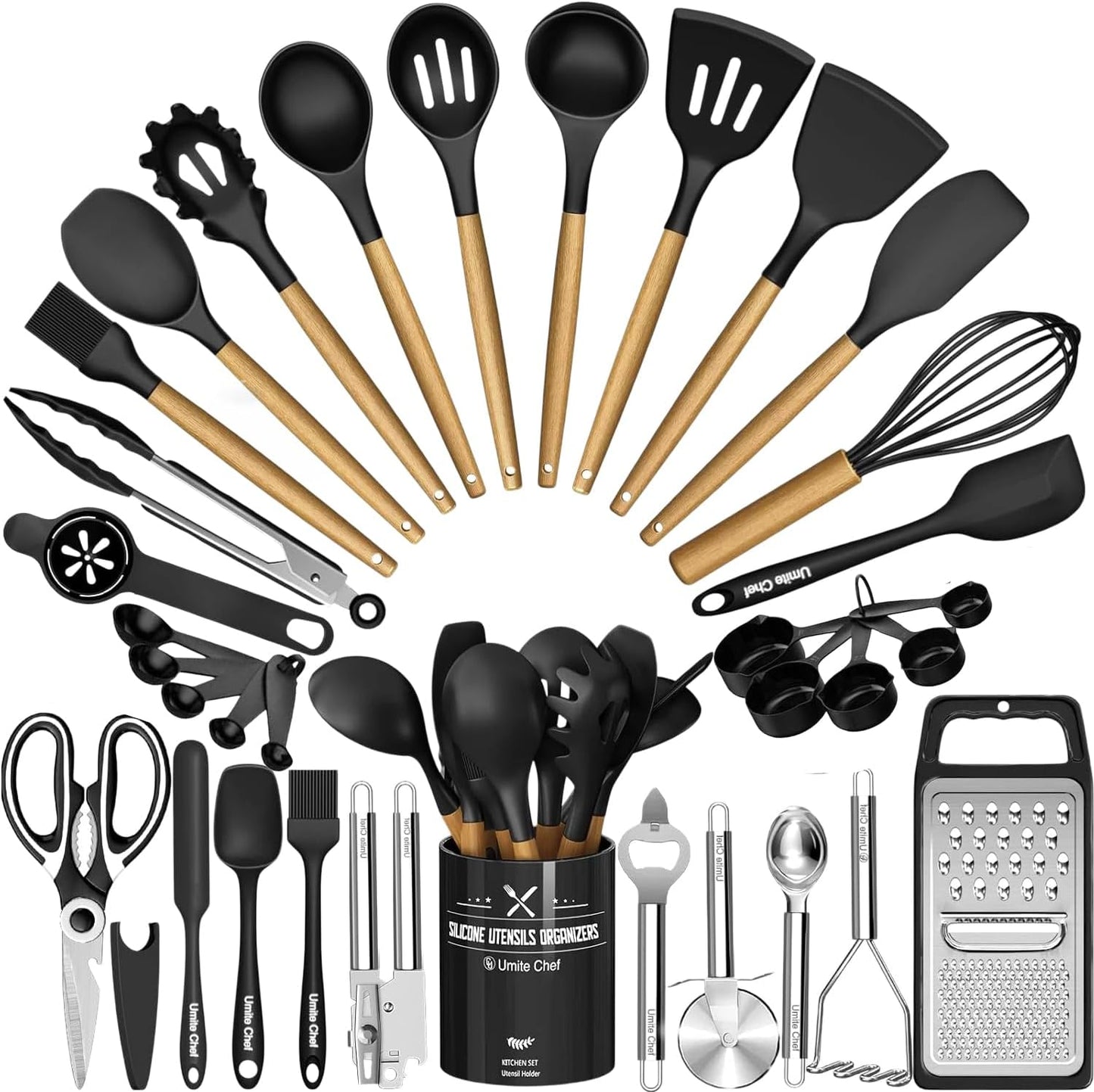 Kitchen Utensils Set – 34-Piece Silicone Cooking Utensils
