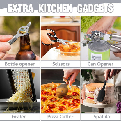 Kitchen Utensils Set – 34-Piece Silicone Cooking Utensils