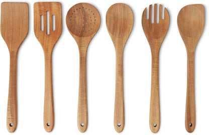 Wooden Cooking Utensils – 6-Piece Acacia Wood Set