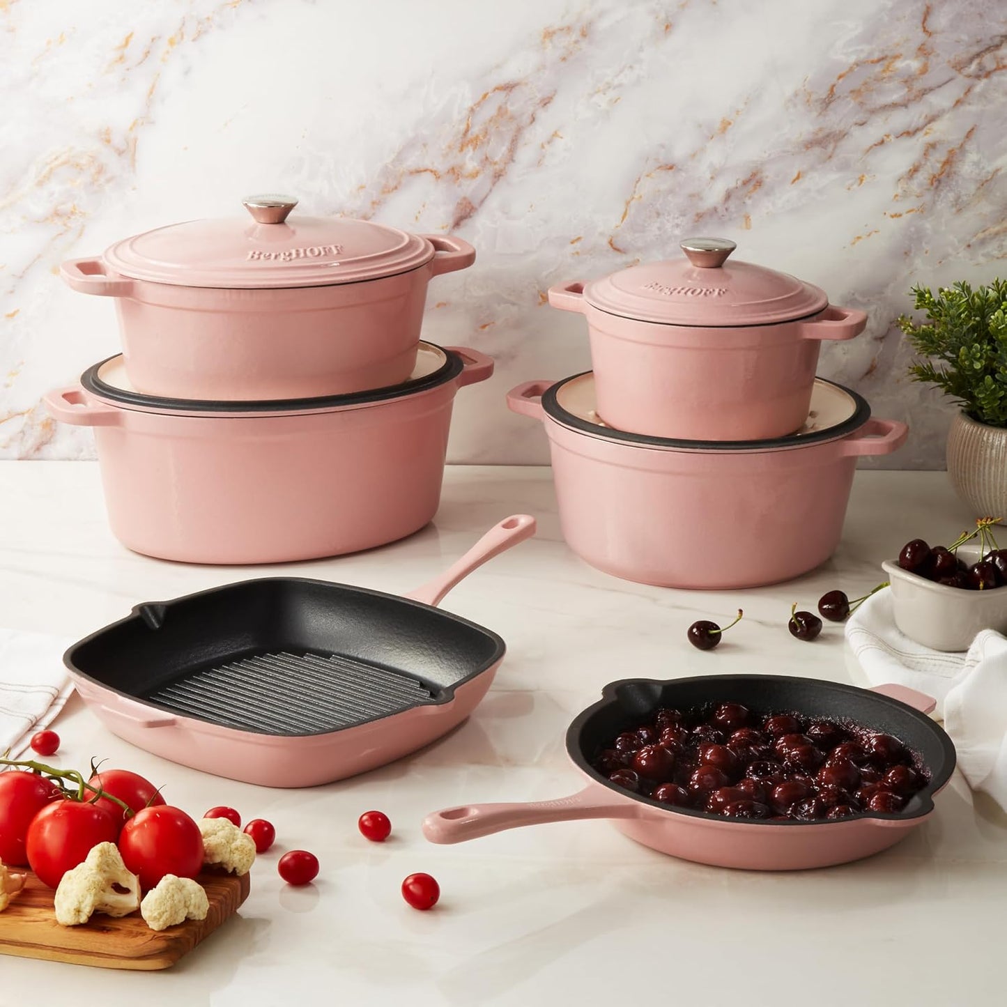Berghoff Neo 7 Qt. Round Enameled Cast Iron Dutch Oven