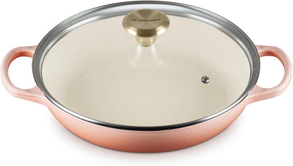 Le Creuset Enameled Cast Iron Braiser with Glass Lid – 2.25 Qt.