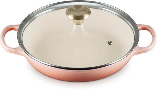 Le Creuset Enameled Cast Iron Braiser with Glass Lid – 2.25 Qt.