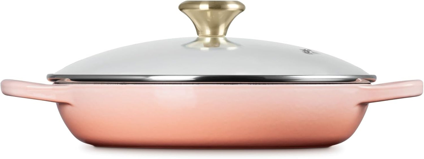 Le Creuset Enameled Cast Iron Braiser with Glass Lid – 2.25 Qt.