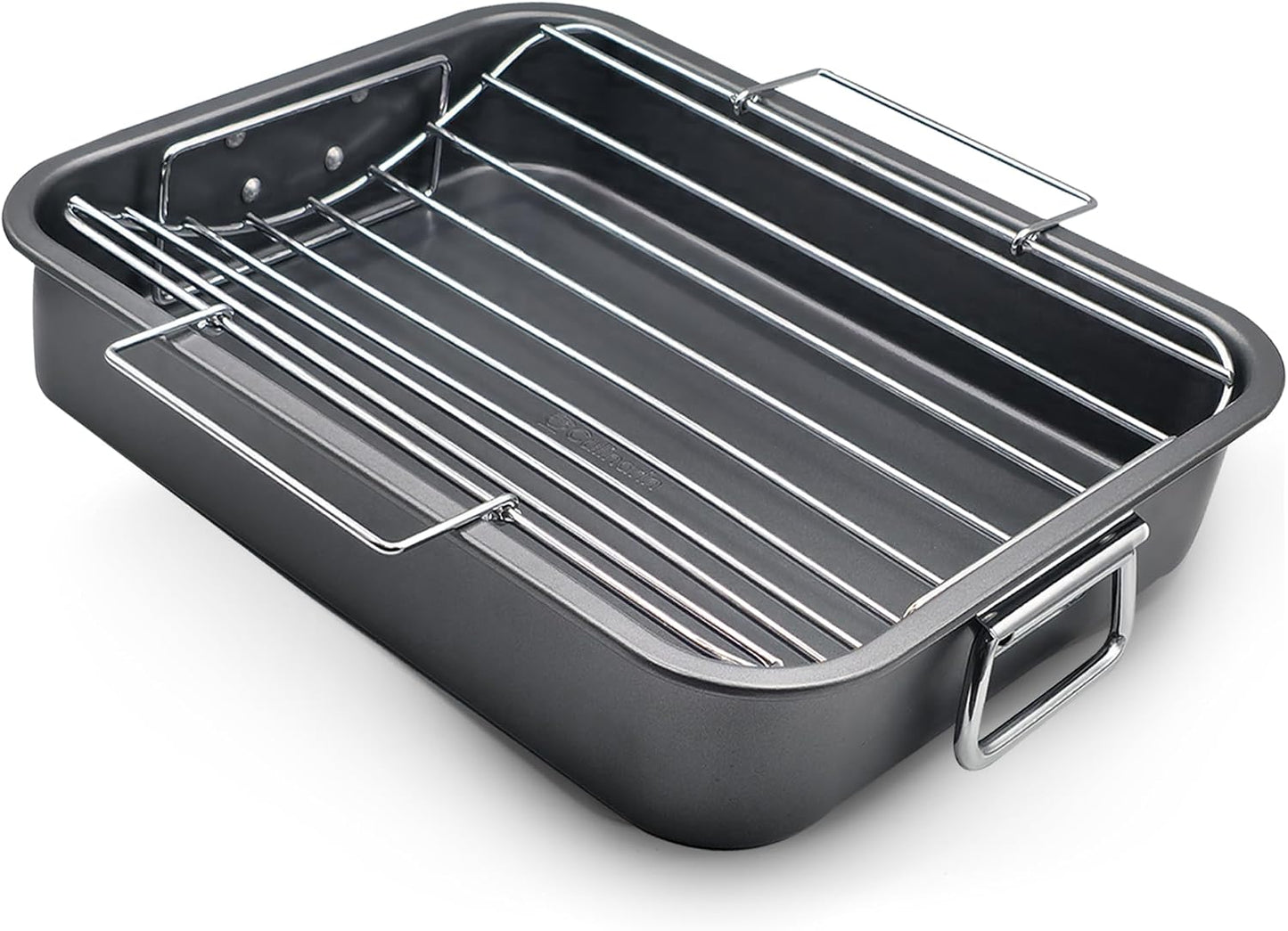 Large Roasting Pan with Rack – 12" x 16"